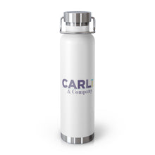 Load image into Gallery viewer, Carli &amp; Company Stylish Insulated Water Bottle | 22oz Copper Flask, Travel Mug, Fitness Bottle, Eco-Friendly Hydration

